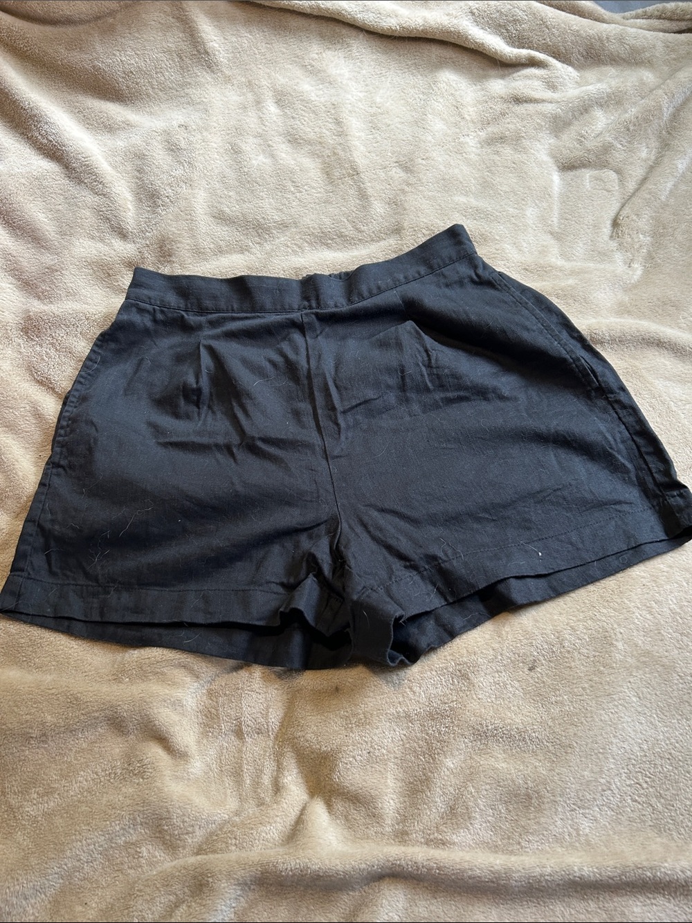 Madewell Black High-Waist Casual Shorts